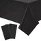 Juvale 3 Pack Black Plastic Tablecloth for Rectangle Tables, 54 x 108 Inches, Disposable Tablecloth Cover for Birthday, Halloween & Graduation Party Table Decorations
